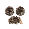 Kép 1/3 - Gumis konty/copf #A302Q5-6AH613 Melírozott sötétbarna