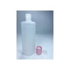 Kép 2/2 - Áttetsző műanyag folyadék flakon pink kupakkal 250ml