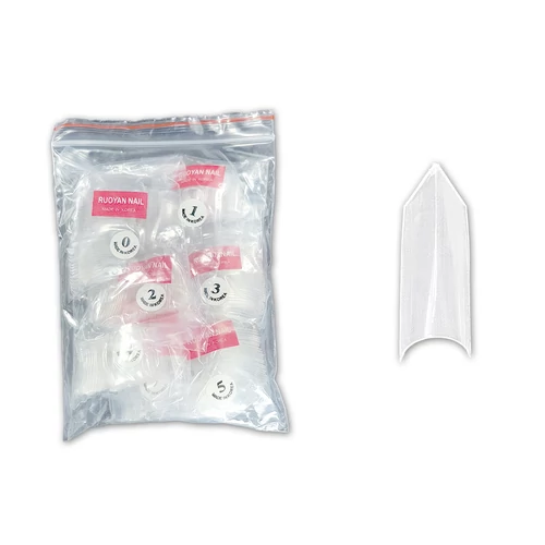 Műköröm Nail tip 500db #008-C Edge - átlátszó