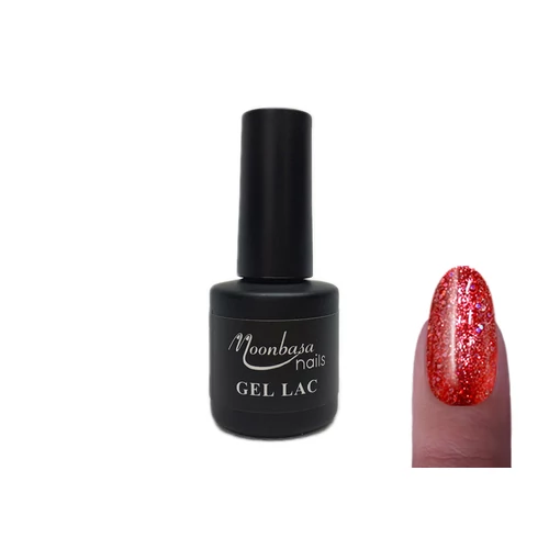 Géllakk 6ml #307 Glitteres piros